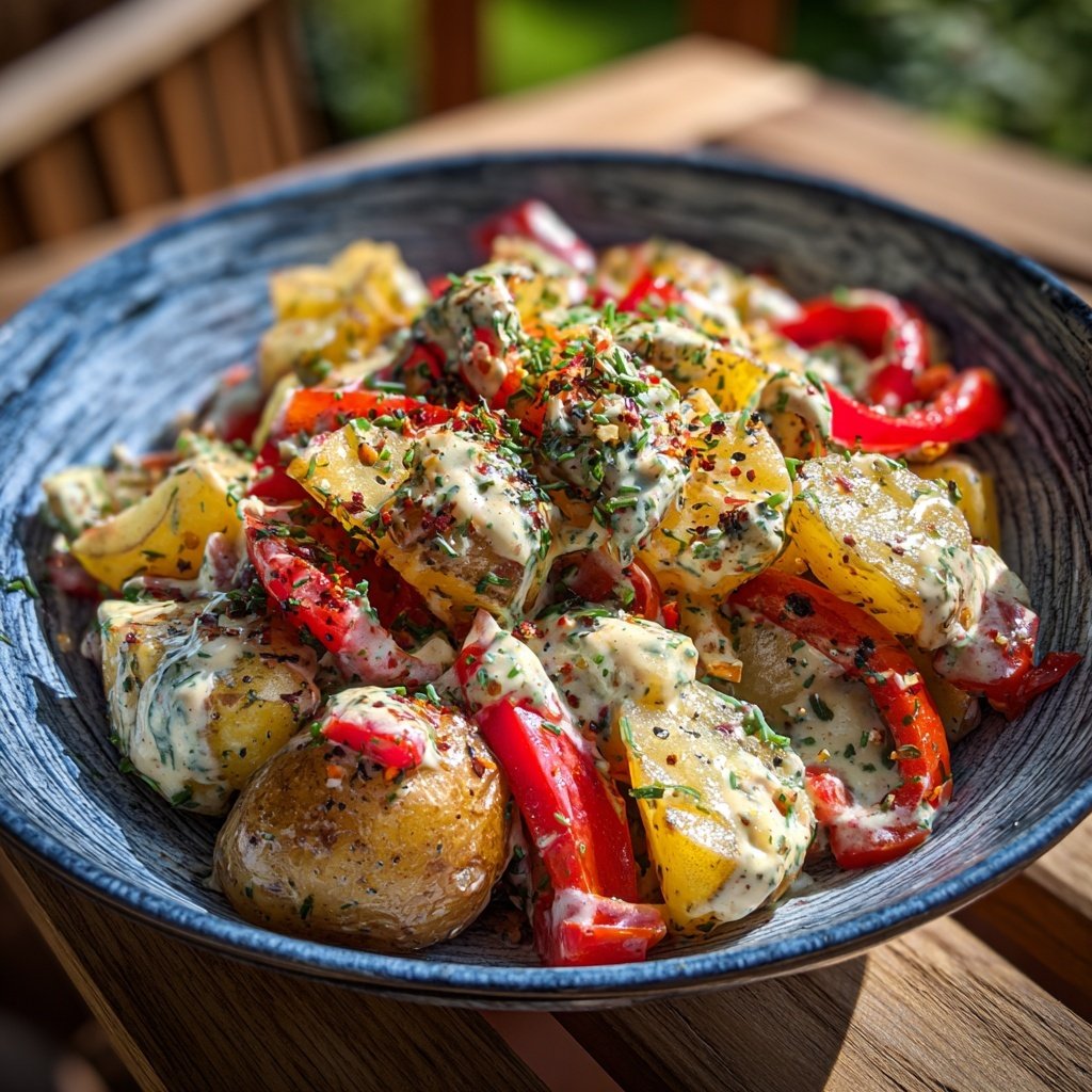 Bunter Kartoffelsalat Zum Grillen