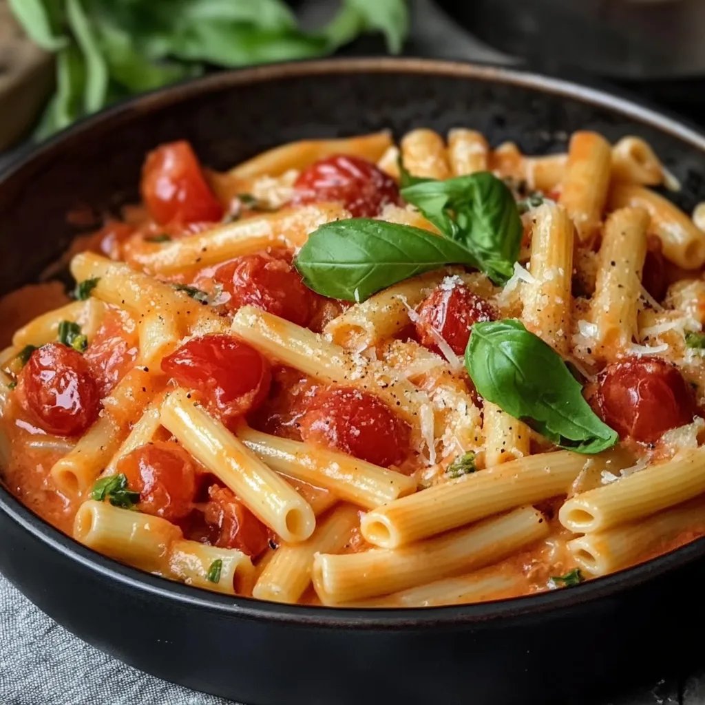 Tomatenpasta - cremiges 20 Minuten Abendessen!