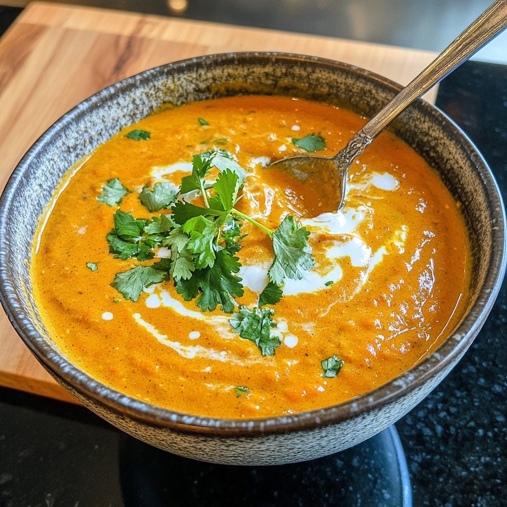 Kürbissuppe mit Curry