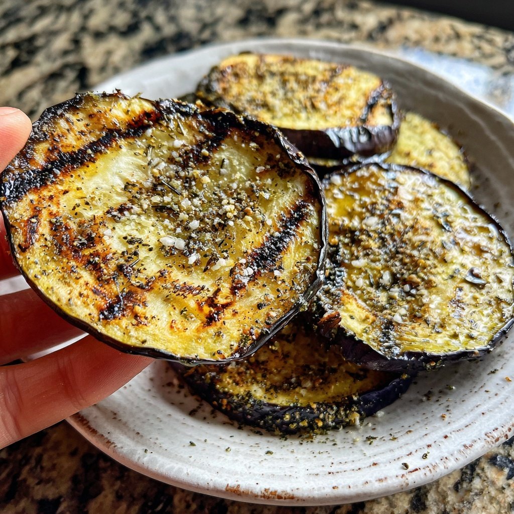 Gegrillte Auberginen Scheiben