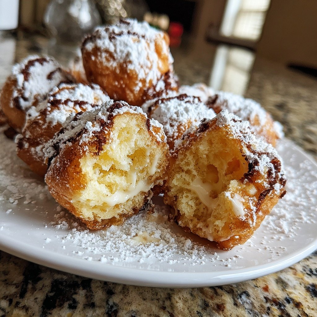 Quarkbällchen mit Vanillearoma