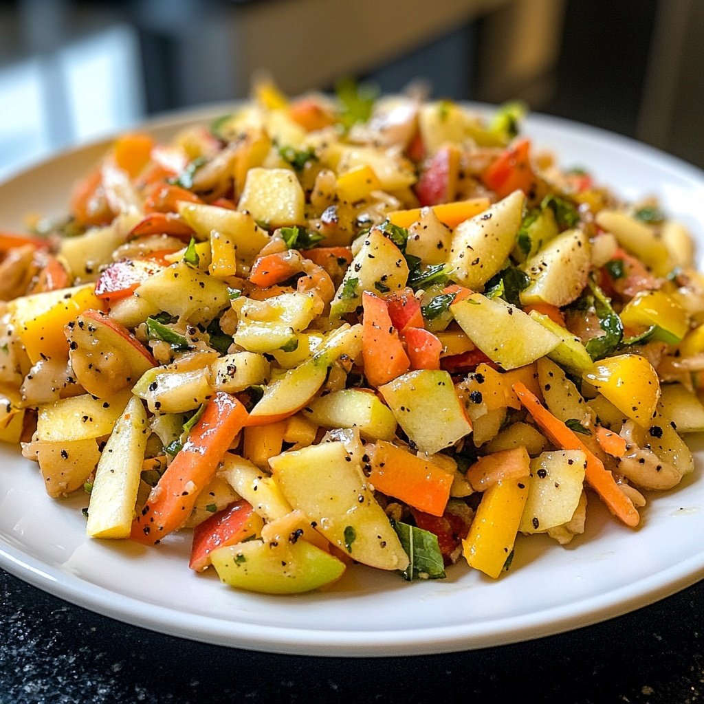 Chinakohl-Salat mit Möhre und Apfel