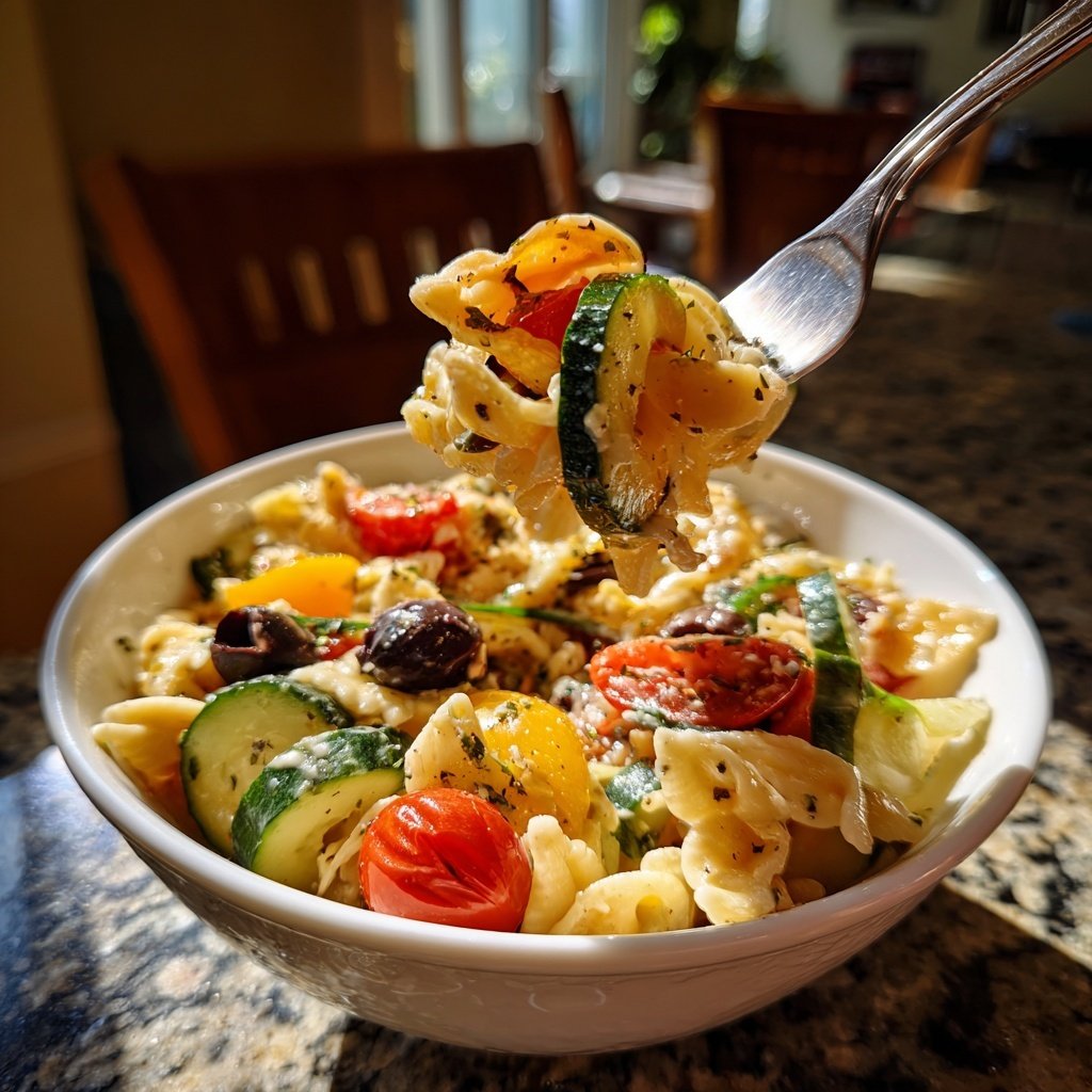 Mediterraner Nudelsalat Schnell