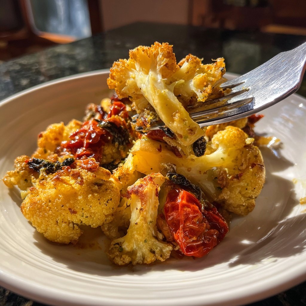 Blumenkohl mit Ofentomaten