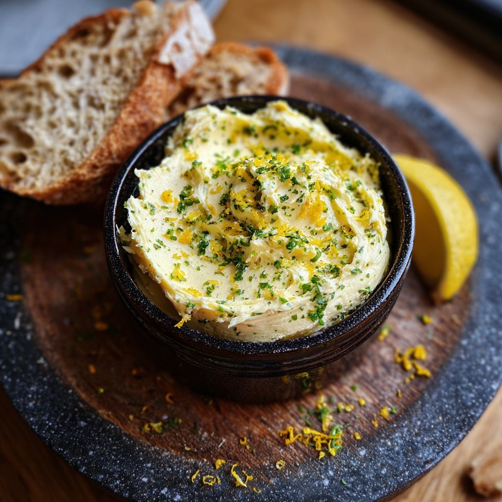 Kräuterbutter Mit Zitronen Abrieb