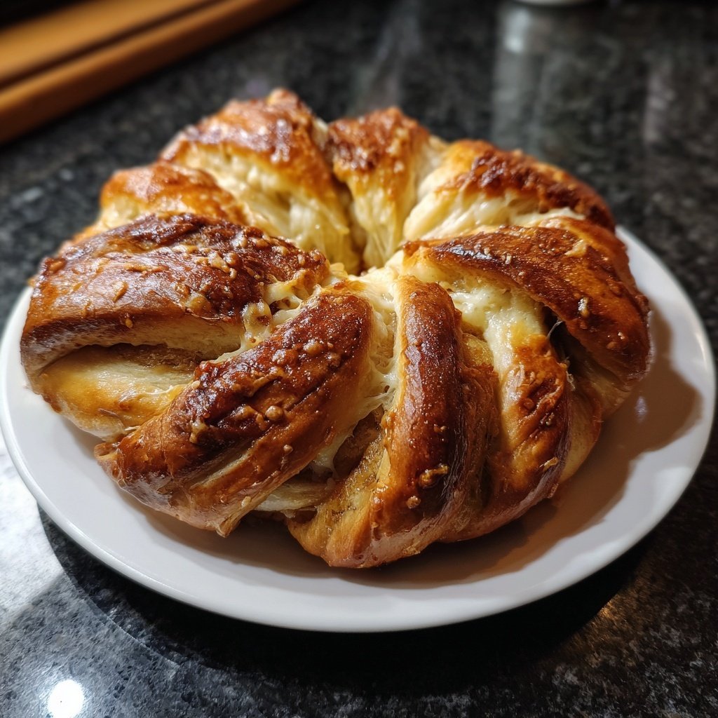 Zupfbrot Mit Käsefüllung