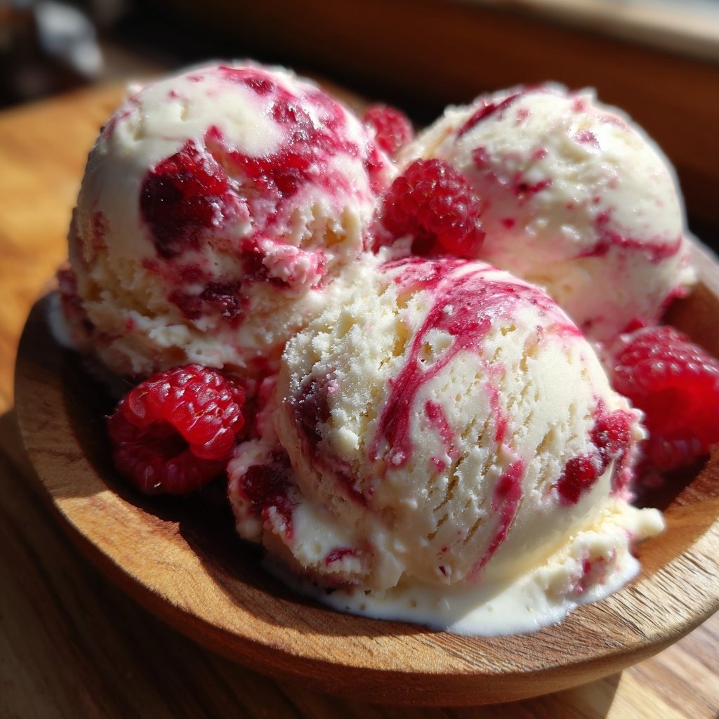 Eis Selber Machen Mit Himbeeren